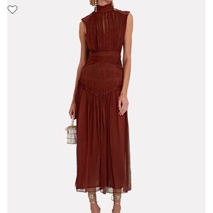 SHONA JOY Safira Ruffle-Trim Midi Dress